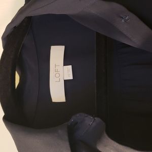 LOFT navy blue blouse